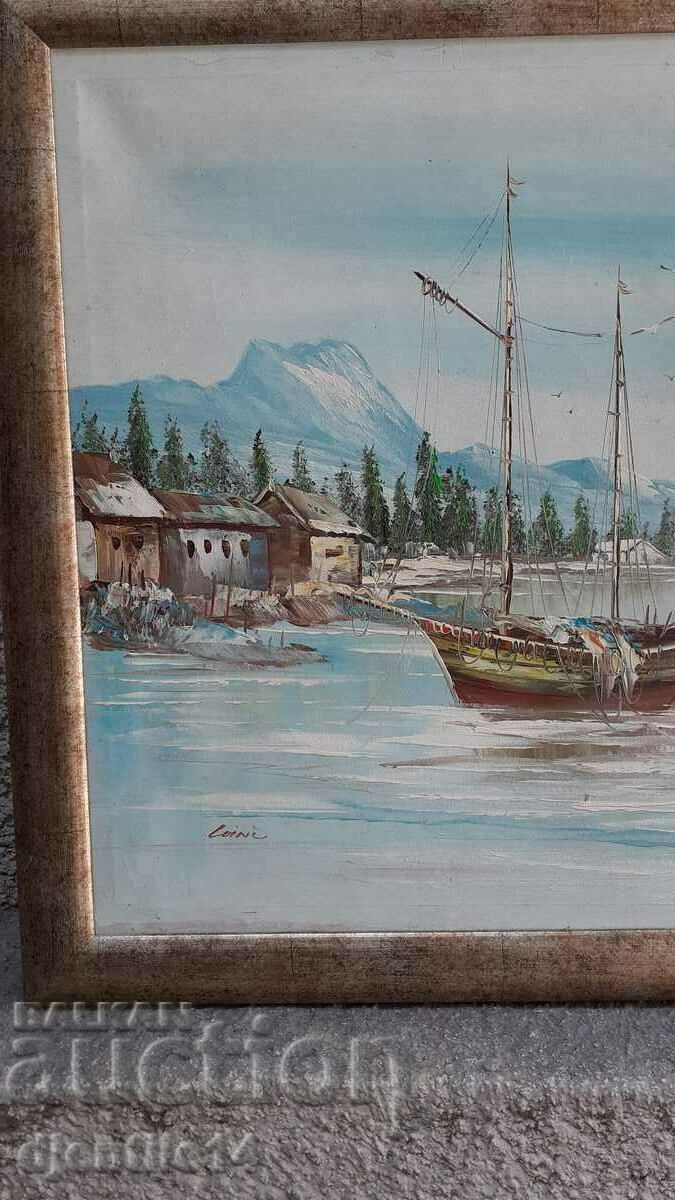 Licitație pictura, ulei pe panza