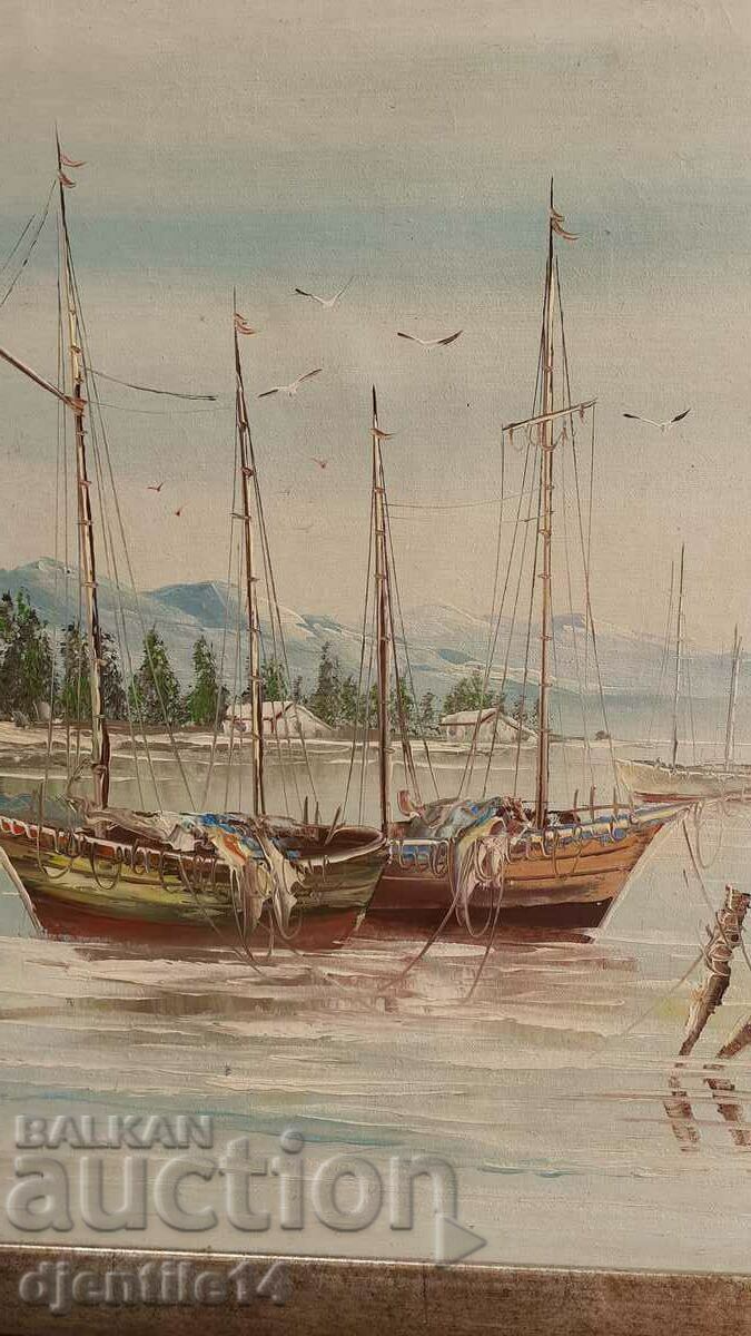 Delivery of painting, oil on canvas Delivery of painting, oil on canvas