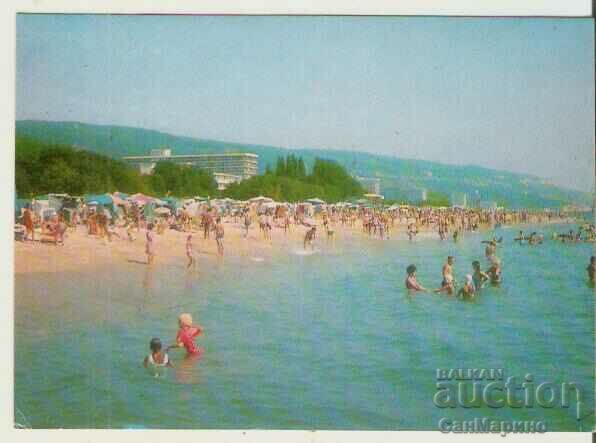 Card Bulgaria Varna Plaja Nisipurilor de Aur 28*