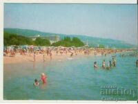 Картичка  България  Варна  Златни пясъци Плажът28*