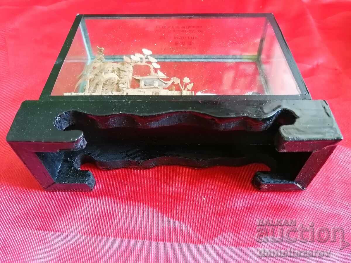 Old Chinese DIORAMA, Pagoda Hand Made - 5 Old Chinese DIORAMA, Pagoda Hand Made - 5