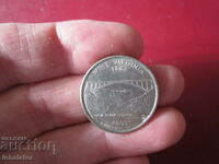 Западна Вирджиния 25 цента САЩ 2005 г буква D серия 50 щата