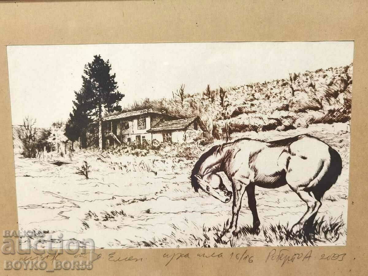 Auction Vintage Painting by Roberto Andreev 2003 Auction Vintage Painting by Roberto Andreev 2003