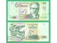 (¯`` •. URUGWAY 20 peso 2015 UNC • • • •)