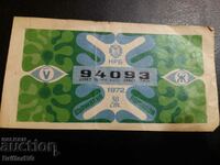 Lottery ticket 1972