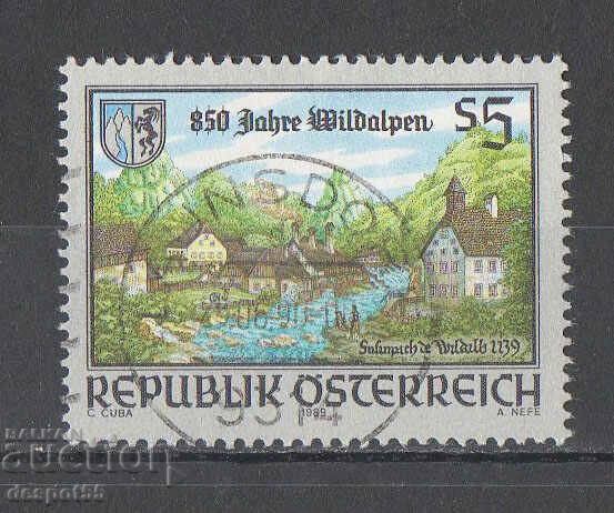 1989. Austria. Natura sălbatică a lacurilor alpine.