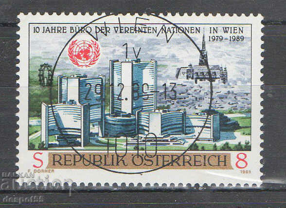1989. Austria. A 10-a aniversare a Oficiului Națiunilor Unite la Viena.