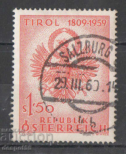1959. Austria. 100 de ani de luptă de eliberare tiroleză.