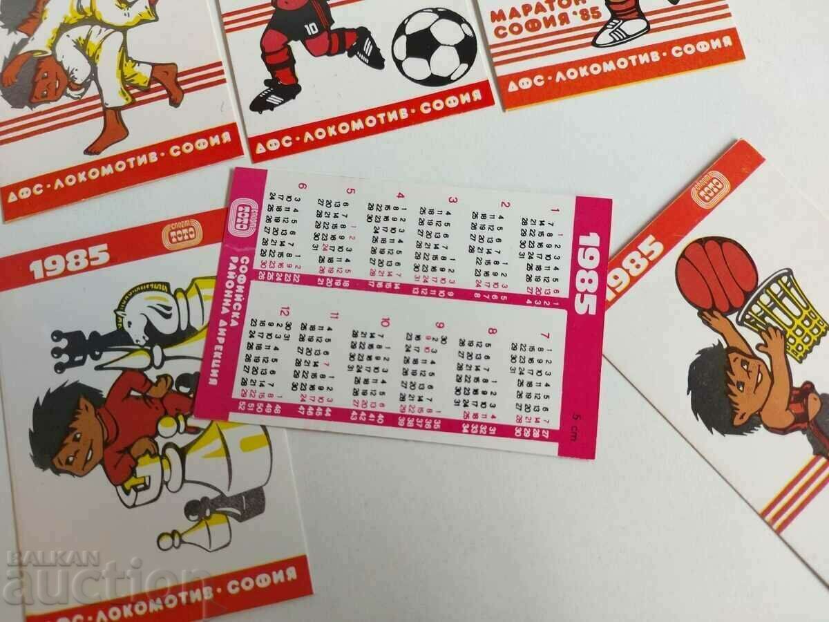 1985 LOCOMOTIVE SOFIA SERIA SOC CALENDAR CALENDAR LOT cu preț 15.00 BGN | € 7.67
