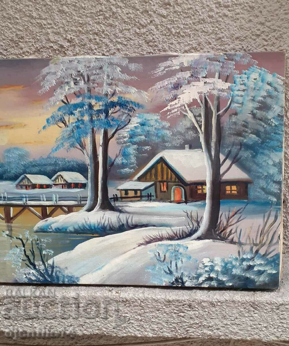 картина, масло-платно - 6