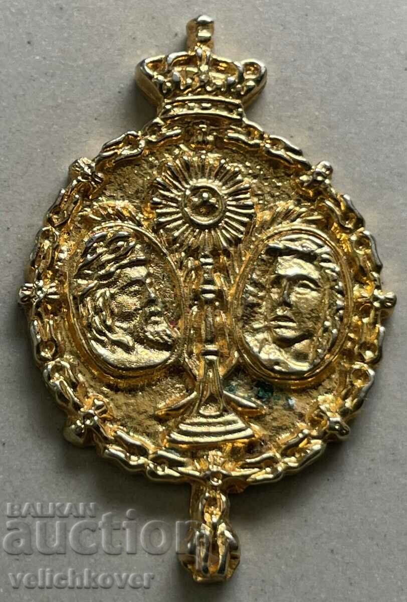 32673 Франция религиозен жетон Христос и Краля слънце