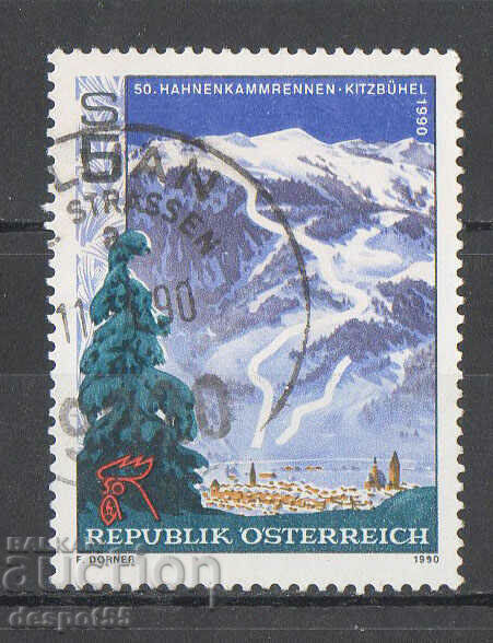 1990. Austria. 50 de ani de la Hahnenkammrennen din Kitzbühel.