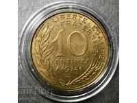Franta 10 centimes 1974