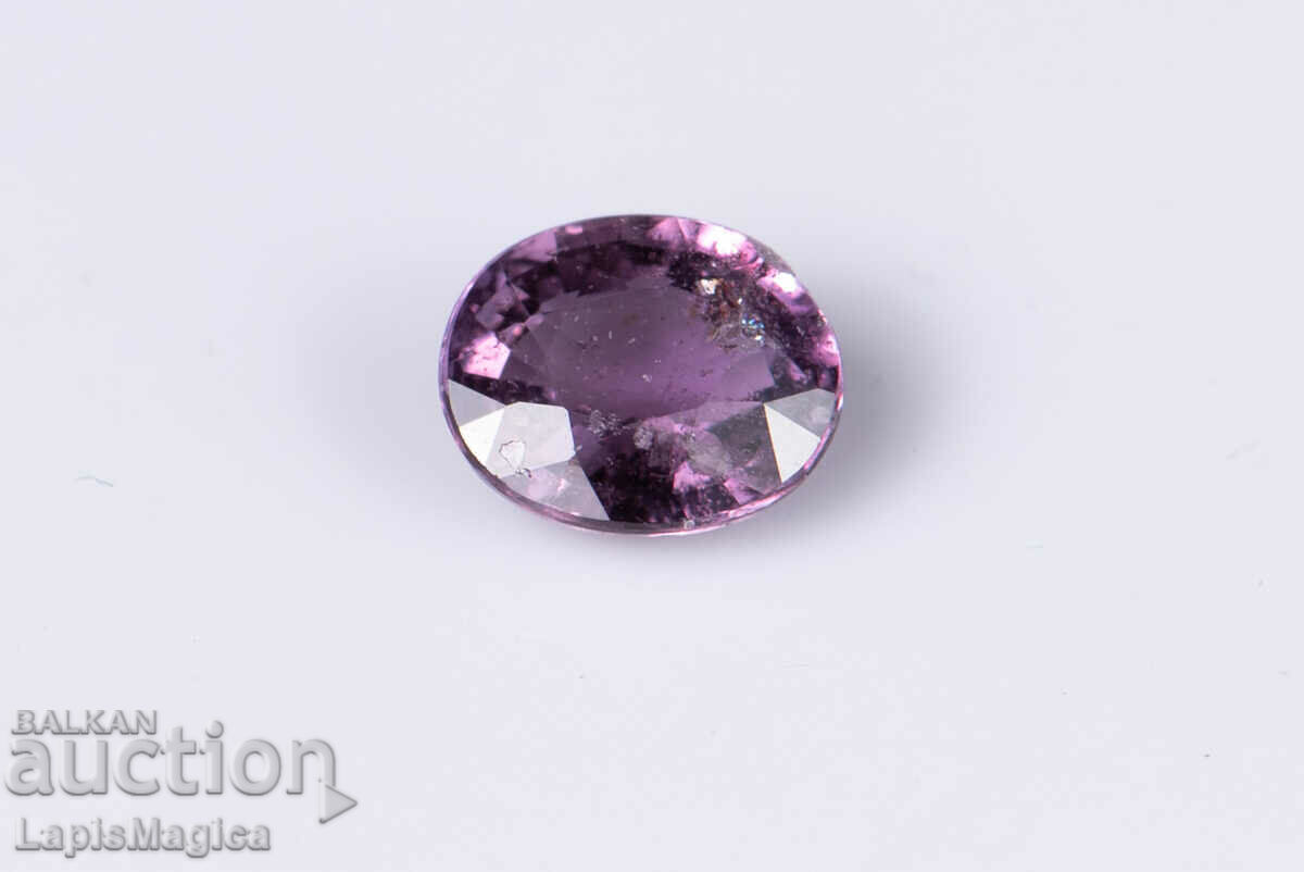Safir violet 0,85ct oval netratat
