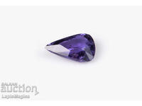Violet sapphire 0.58ct untreated drop