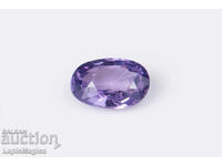 Violet sapphire 0.7ct untreated oval