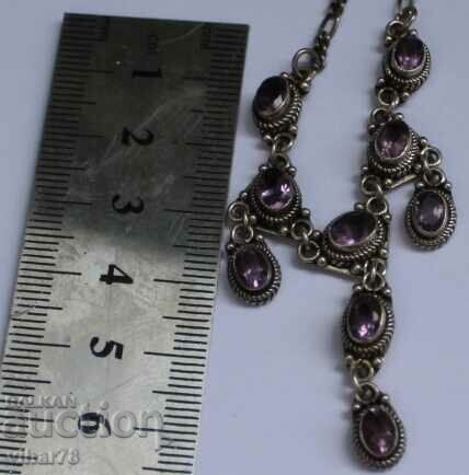 Delivery of SILVER NECKLACE WITH AMETHYSTS Delivery of SILVER NECKLACE WITH AMETHYSTS