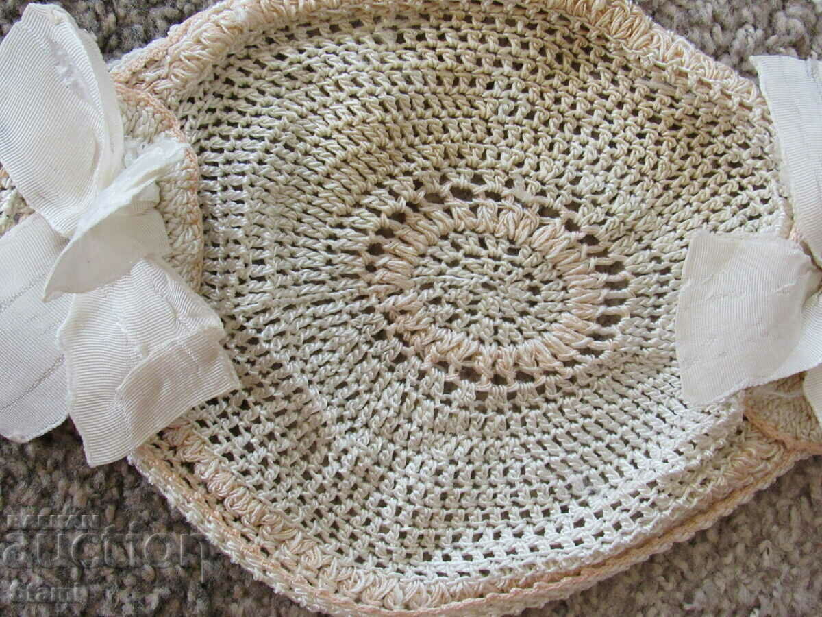 1930's Hand Crochet Baby Hat with price 28.00 BGN | € 14.32 1930's Hand Crochet Baby Hat with price 28.00 BGN | € 14.32