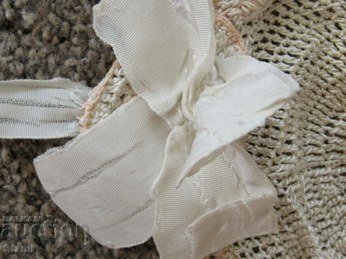 Auction 1930's Hand Crochet Baby Hat Auction 1930's Hand Crochet Baby Hat