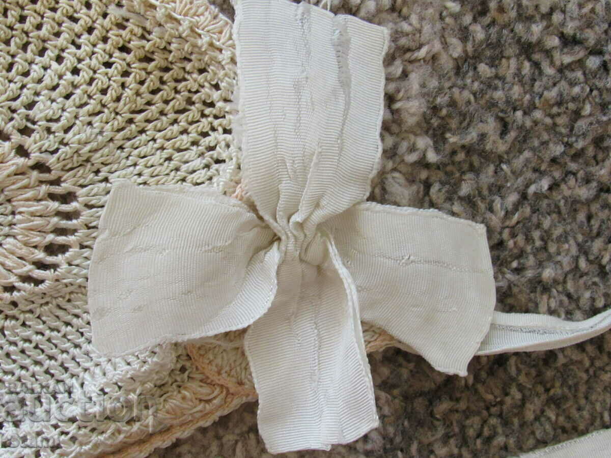 1930's Hand Crochet Baby Hat - 5 1930's Hand Crochet Baby Hat - 5