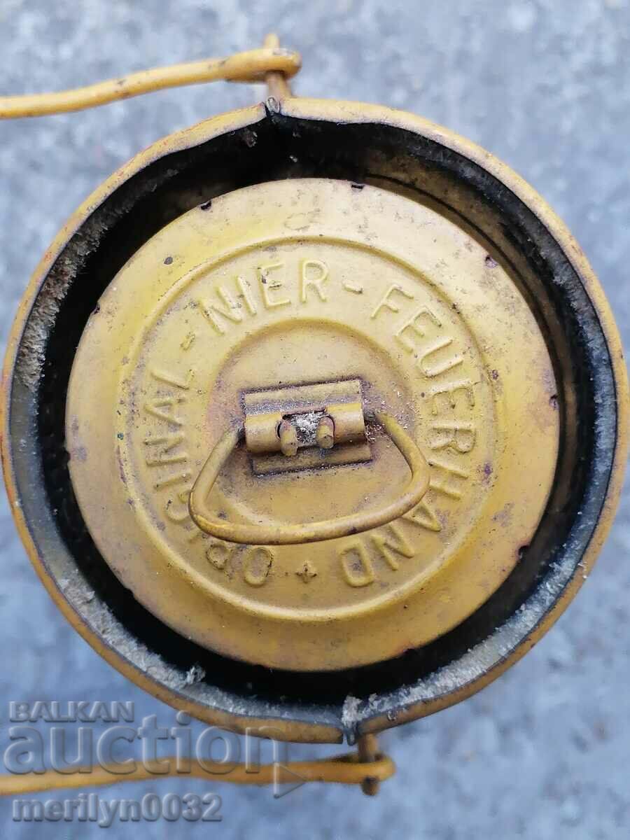 Auction  Old German lantern, lamp, spotlight lamp