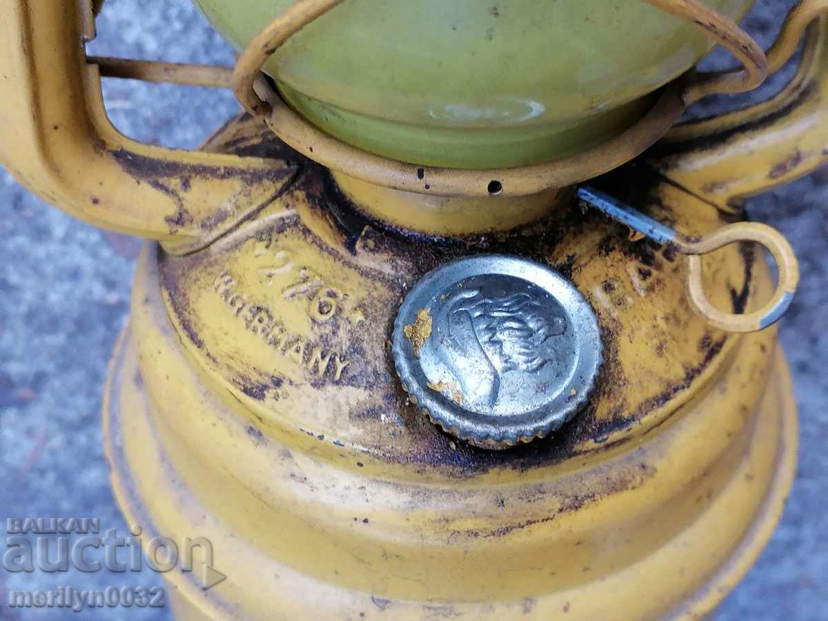 Old German lantern, lamp, spotlight lamp - 6