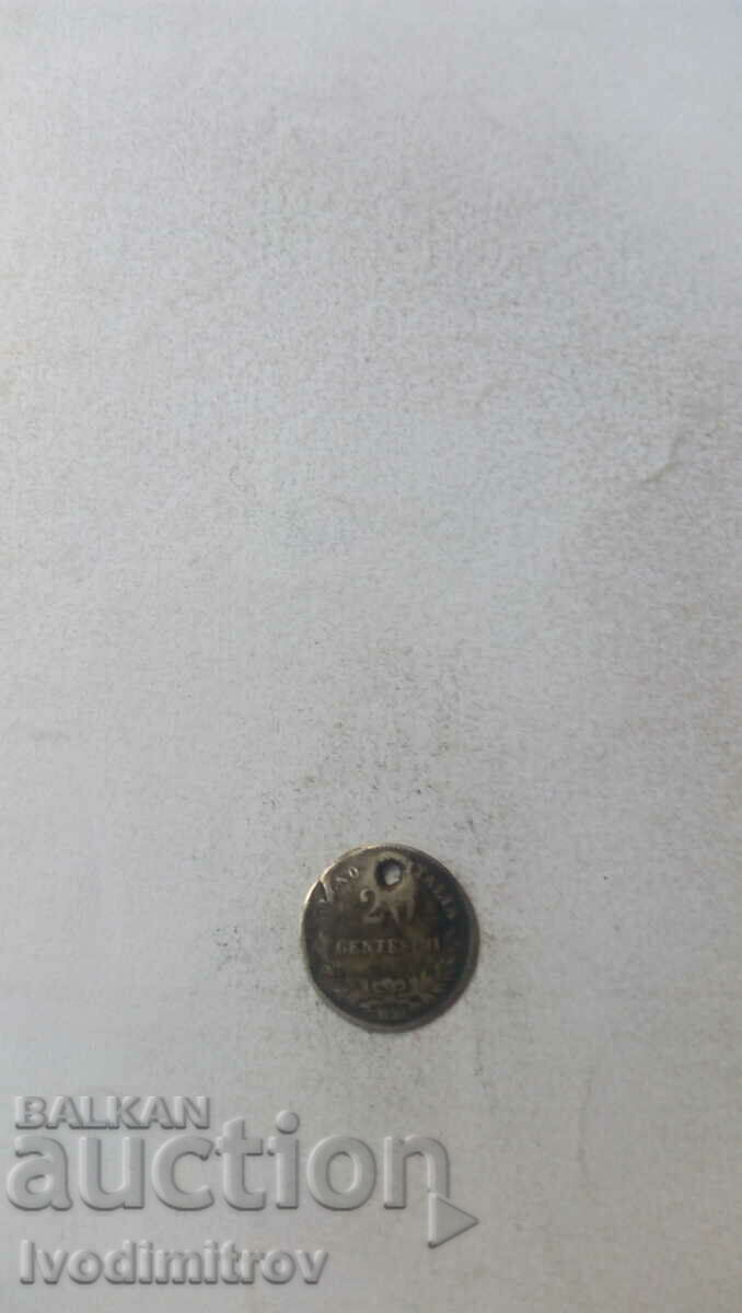 Italy 20 Centesimi 1863 M BN Silver