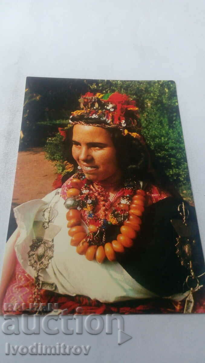 Postcard Maroc Fille Berbere du Haut-Atlas