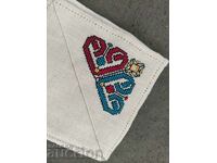 2 handkerchiefs with embroidery