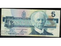 Canada 5 dolari 1986 Pick 95 Ref 1131