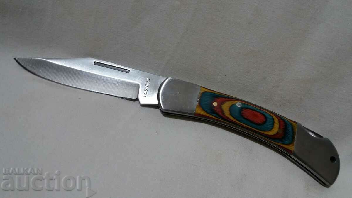 Folding pocket knife blade--Rostfrei with price 30.00 BGN | € 15.34 Folding pocket knife blade--Rostfrei with price 30.00 BGN | € 15.34