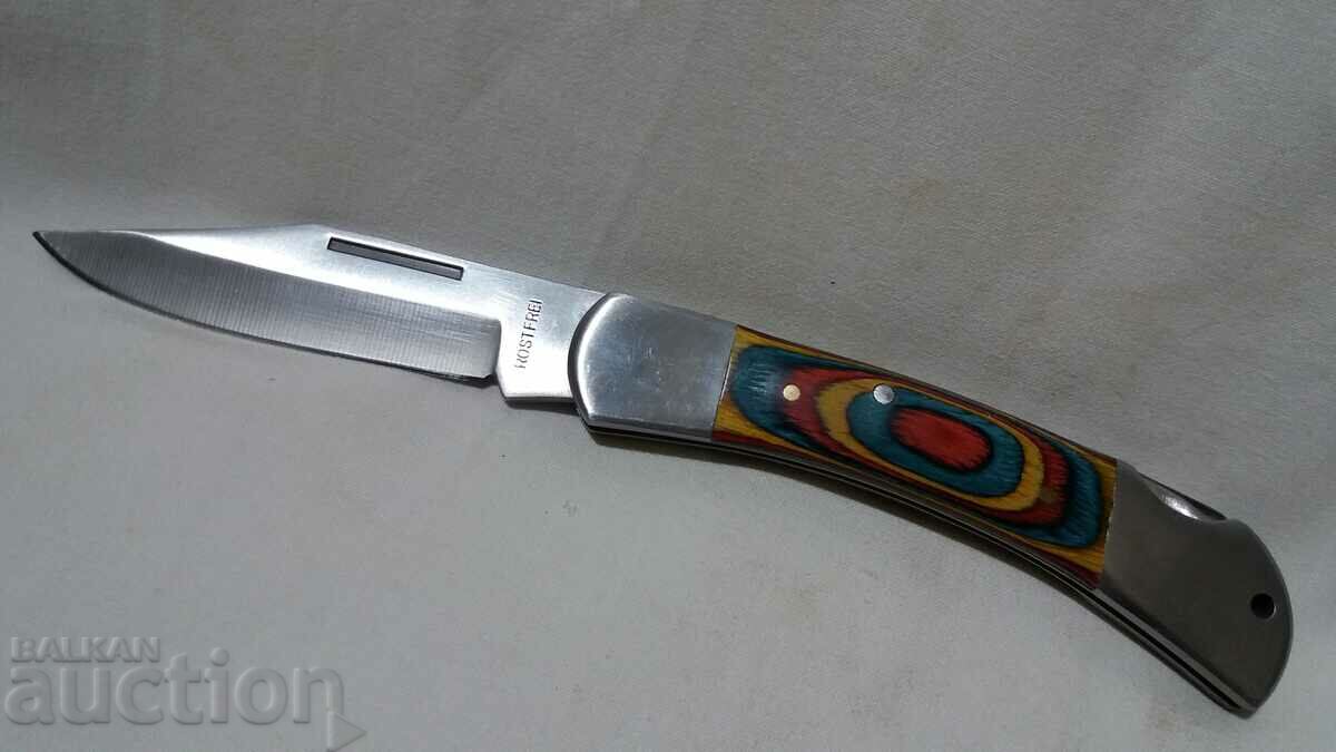 Folding pocket knife blade--Rostfrei
