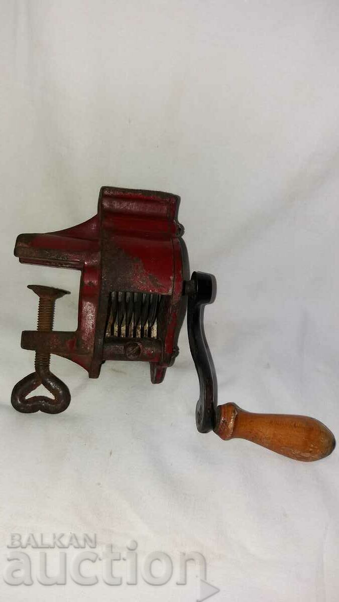 Auction Antique Tabletop Cast Iron Cutting Machine--Alexanderwerk Auction Antique Tabletop Cast Iron Cutting Machine--Alexanderwerk