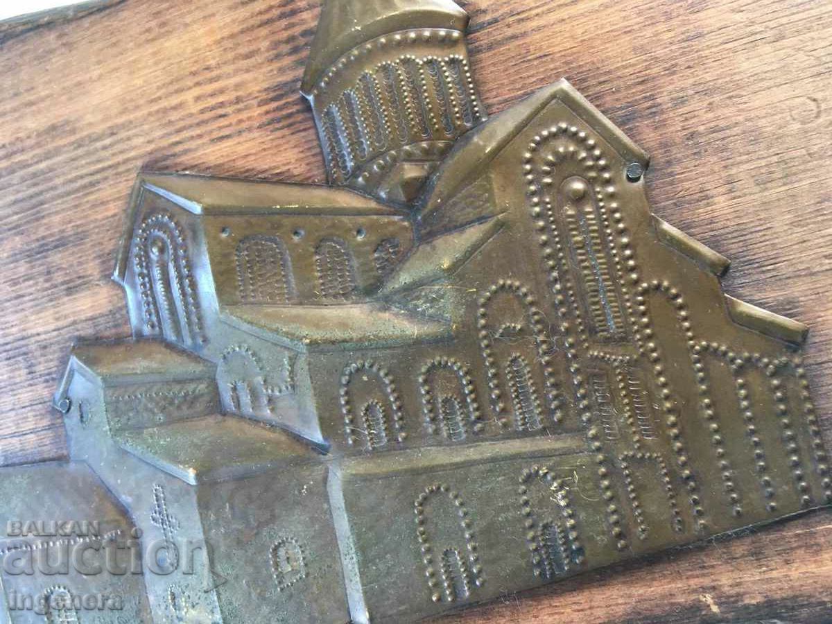 PANEL MED COPPER WOOD RELIEF - 5 PANEL MED COPPER WOOD RELIEF - 5