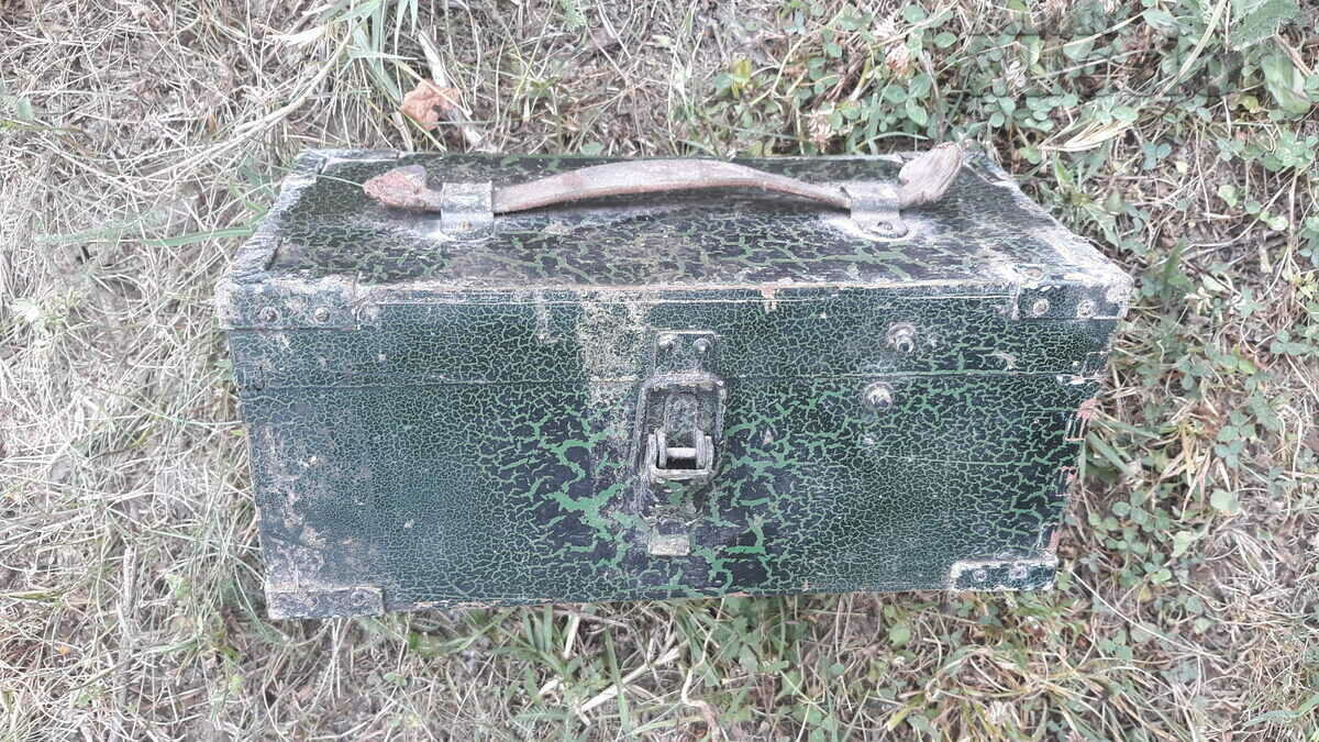antique box from optics box USSR