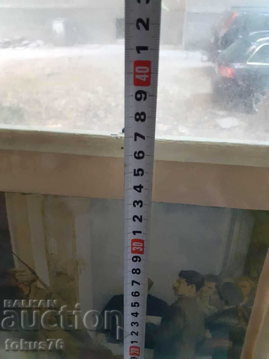 Lenin and Stalin color picture photo Soc - 5 Lenin and Stalin color picture photo Soc - 5