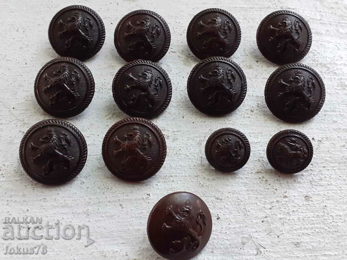 Lot of Royal Military Bakelite Buttons - 5 Lot of Royal Military Bakelite Buttons - 5