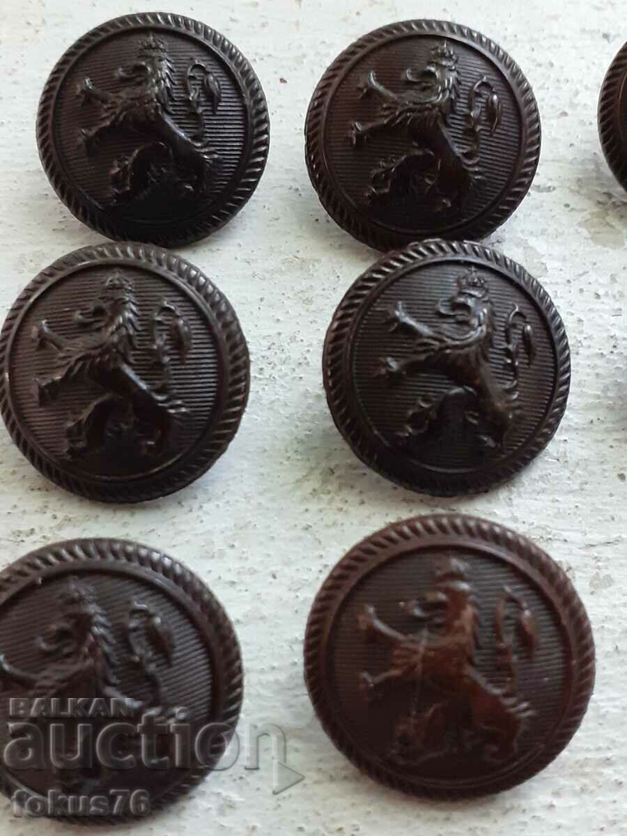 Lot of Royal Military Bakelite Buttons - 6 Lot of Royal Military Bakelite Buttons - 6