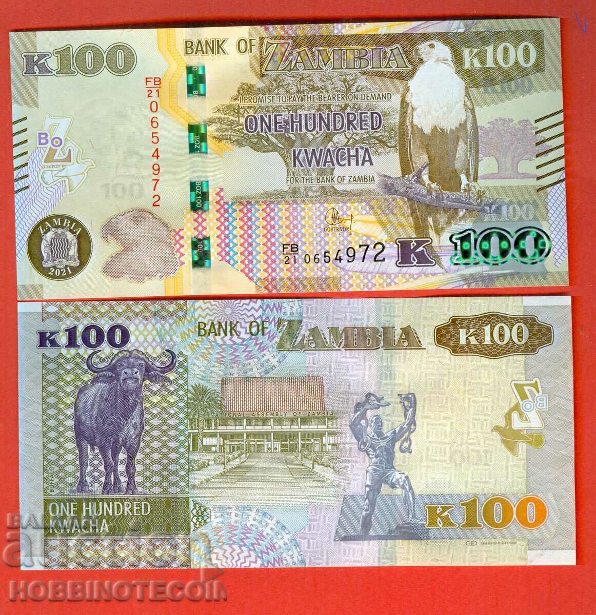 ZAMBIA ZAMBIA 100 Kwachi issue - issue 2021 NEW UNC ZAMBIA ZAMBIA 100 Kwachi issue - issue 2021 NEW UNC
