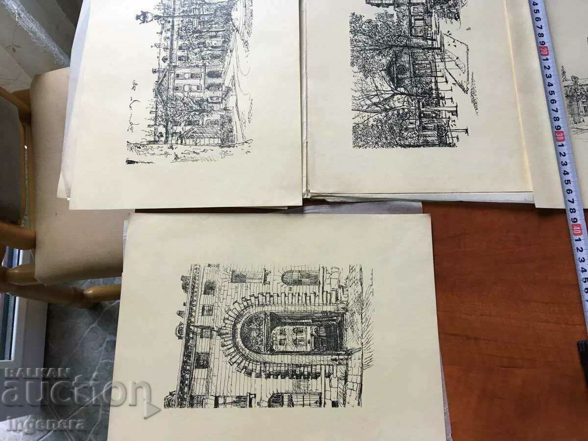 Auction  LITHOGRAPHY 12 PIECES OF IREN ZURKINDEK IN A SPECIAL FOLDER