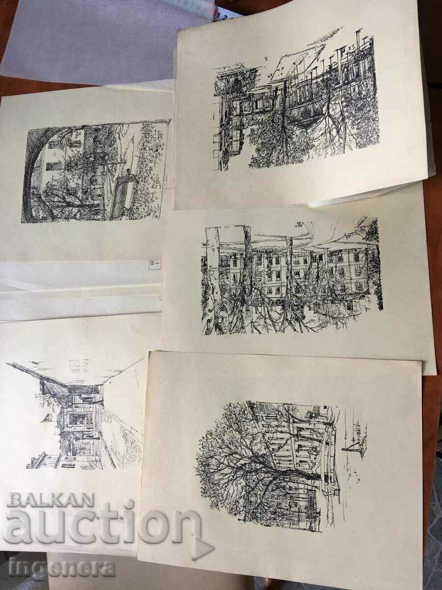 Delivery of LITHOGRAPHY 12 PIECES OF IREN ZURKINDEK IN A SPECIAL FOLDER
