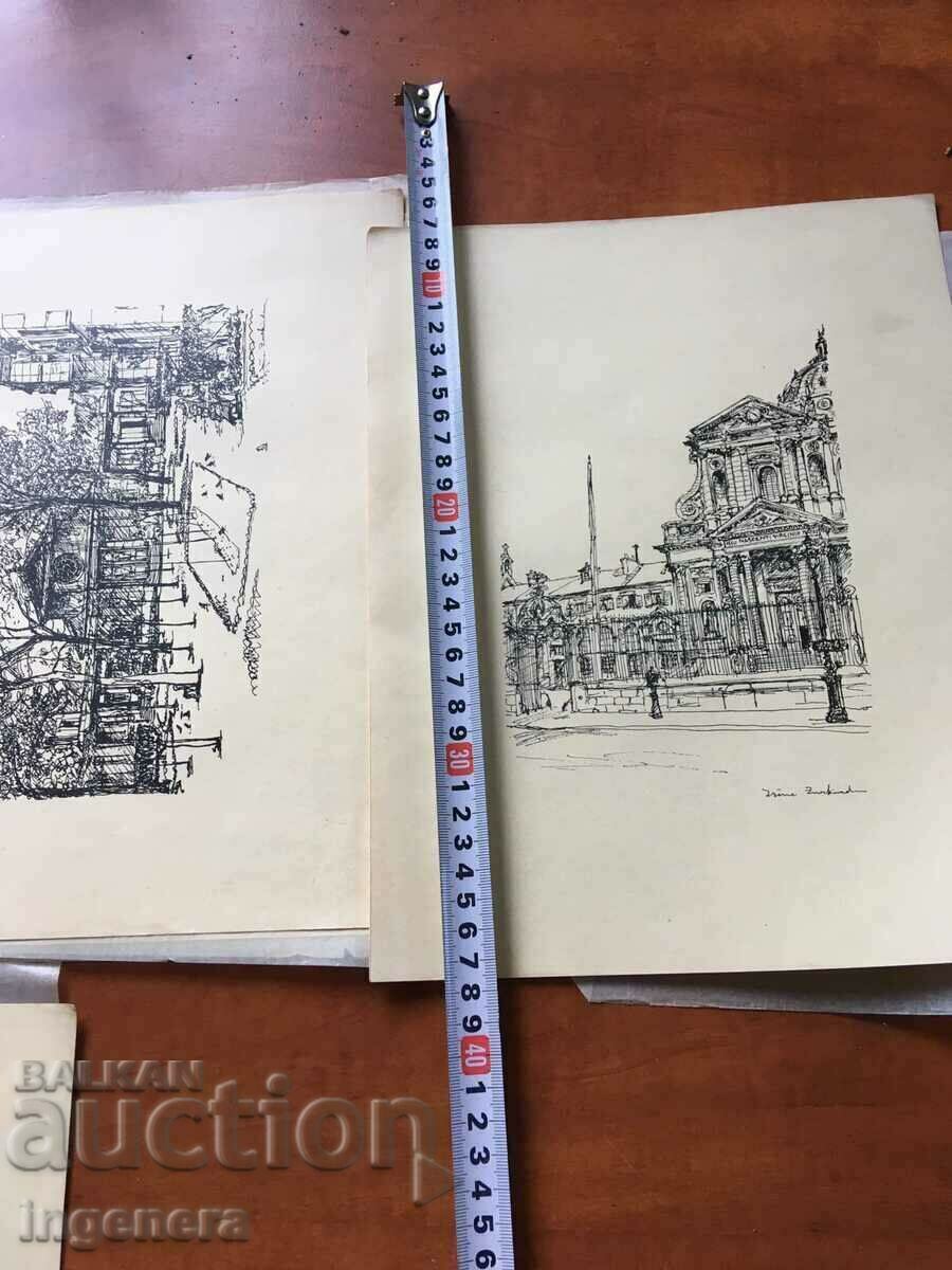 LITHOGRAPHY 12 PIECES OF IREN ZURKINDEK IN A SPECIAL FOLDER - 5