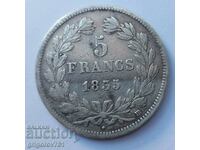5 франка сребро Франция 1835 BB - сребърна монета #52