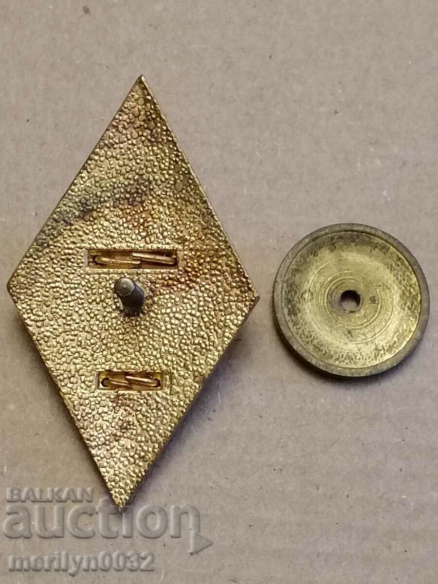 VOMA officer rhombus Vasil Levski medal badge badge - 6 VOMA officer rhombus Vasil Levski medal badge badge - 6