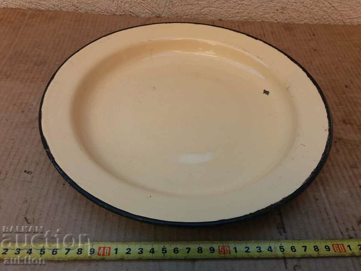 ENAMEL SOC. BOWL, TRAY USSR WITH MARKINGS with price 3.99 BGN | € 2.04 ENAMEL SOC. BOWL, TRAY USSR WITH MARKINGS with price 3.99 BGN | € 2.04