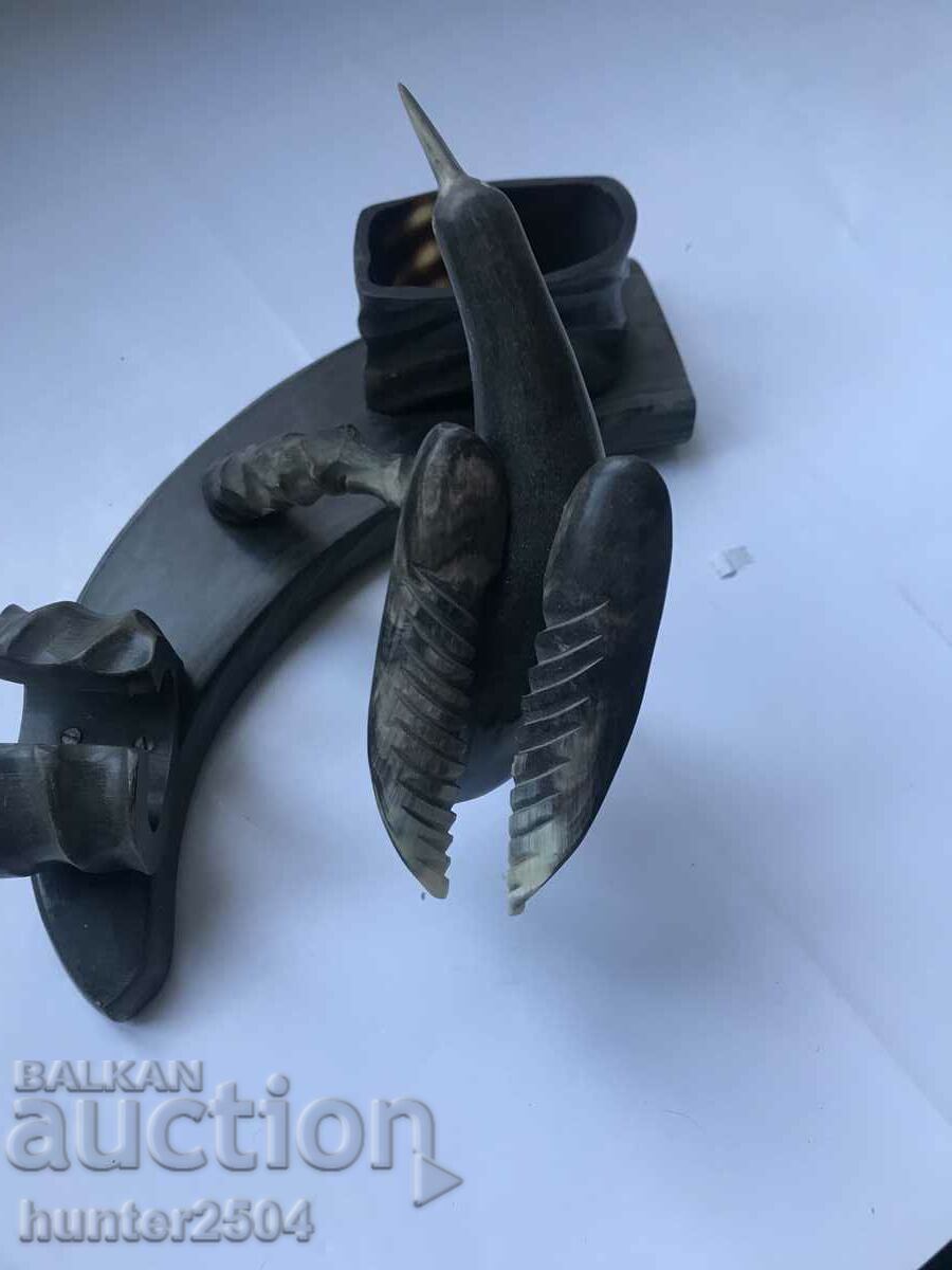 Auction  Horn bird-desktop, 27/15 cm