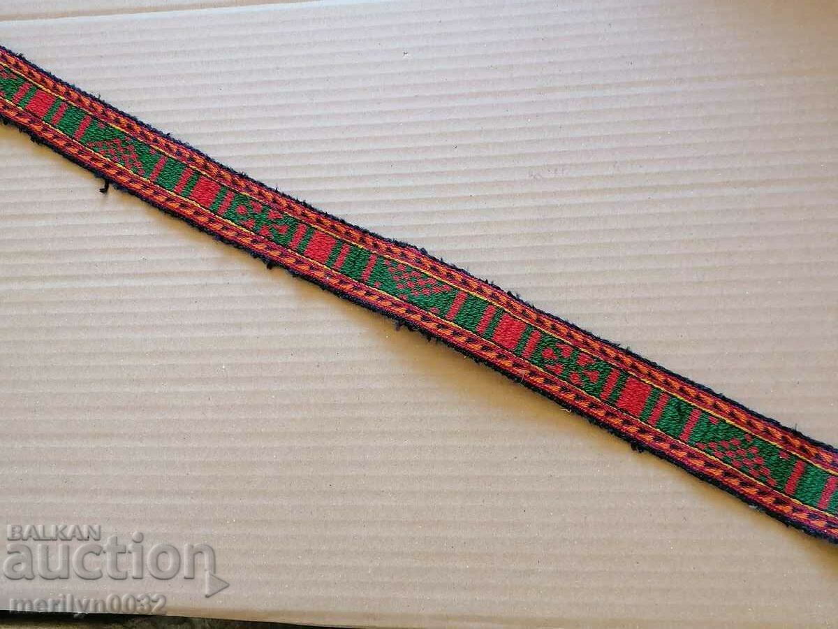 Auction Hand-woven belt at the beginning of the 20th century to complete with paftinosia Auction Hand-woven belt at the beginning of the 20th century to complete with paftinosia