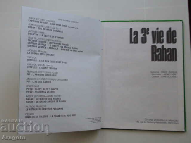 Delivery of comic album "La 3e vie de Rahan" from 1987; Rahan