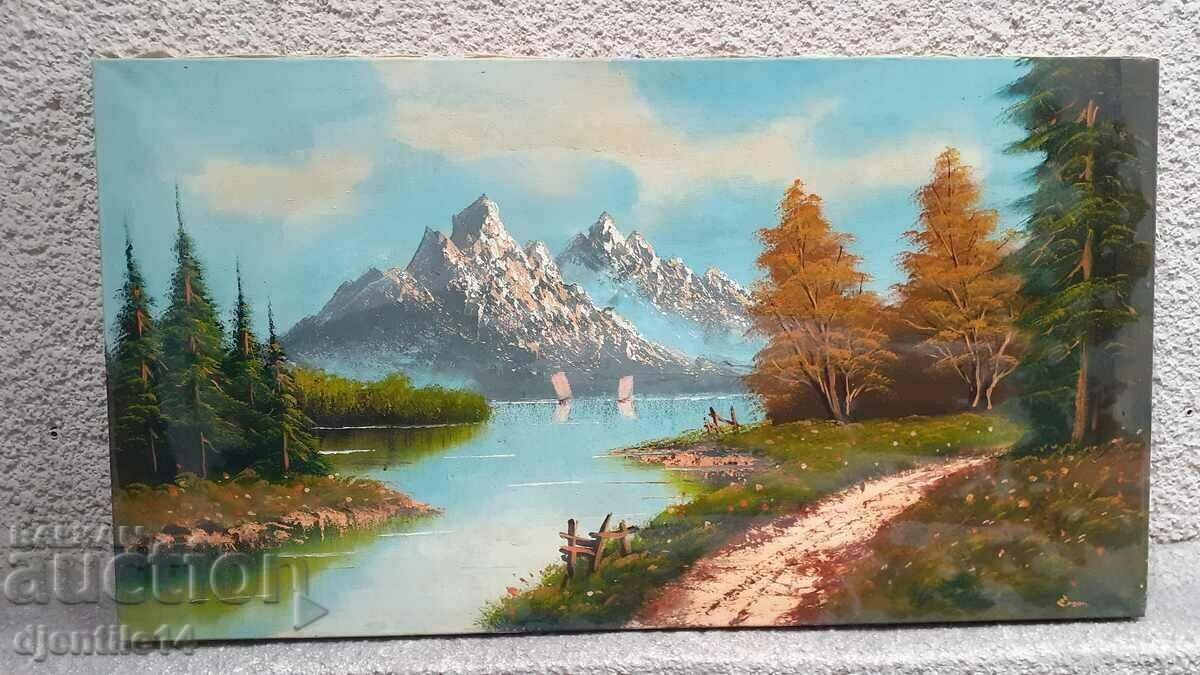 картина, масло-платно - 6