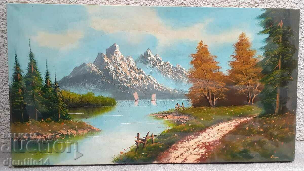 картина, масло-платно - 7